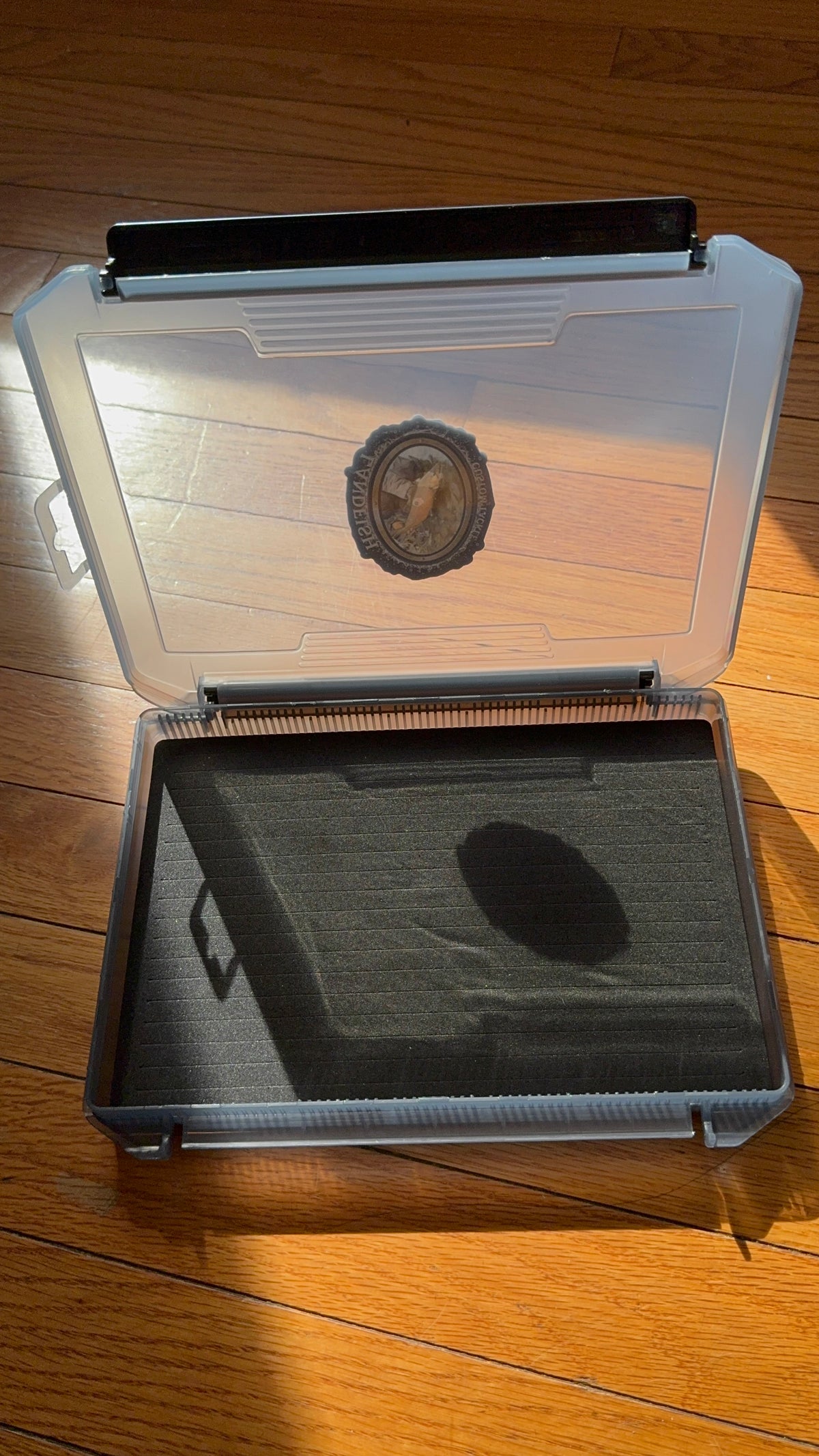 Large Landfish custom tackle slit foam jig box