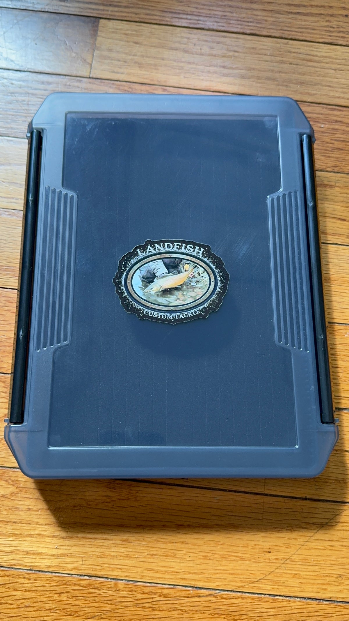 Large Landfish custom tackle slit foam jig box