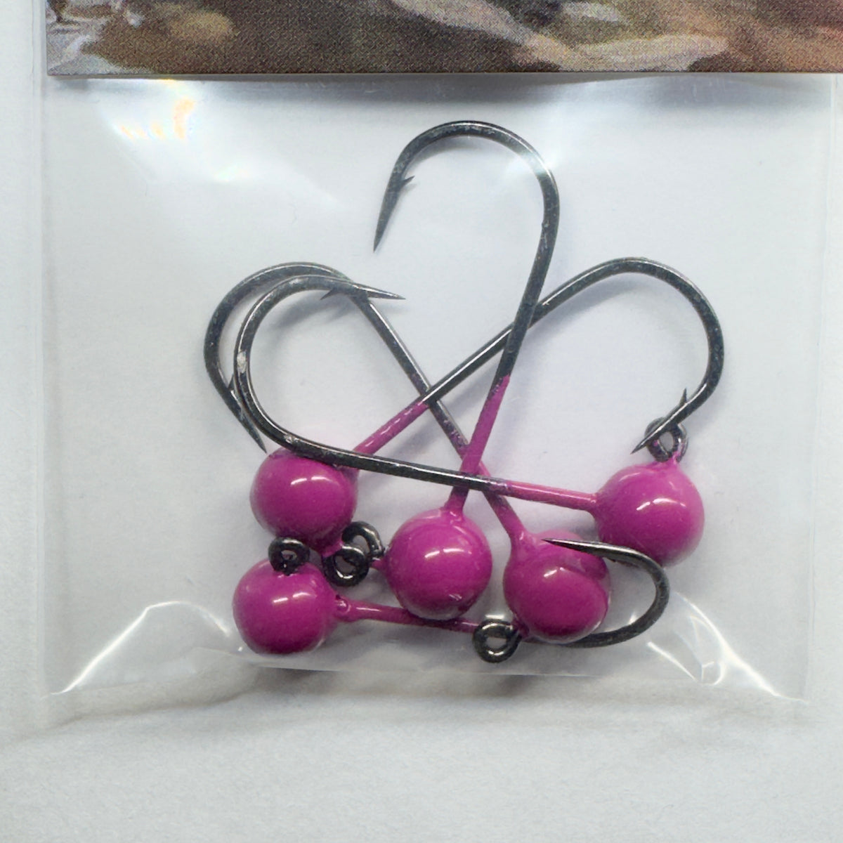 5pk - LANDFISH CUSTOM TACKLE 2x Strong mustad round head jighead